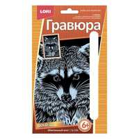 Гравюра малая *Обаятельный енот* - Гр-596