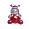 Мягкая игрушка ABtoys Бегемот серебристый,16 см - M2110