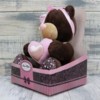 Медведь Choco*Milk с сердцем 70 см - M003|70
