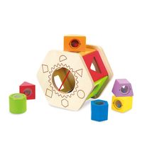 Сортер Hape Встряхни и подбери по форме - E0407_HP