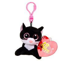 Игрушка-брелок ABtoys Котенок черный, на брелке 8 см - M0015