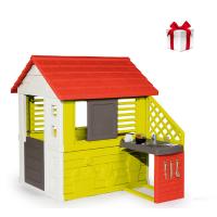 Игровой домик с кухней, красный - 810702