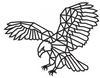 Пазл деревянный интерьерный EWA Орел - edes-eagle