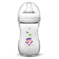 Бутылочка для кормления Philips AVENT Natural полипропиленовая c рисунком Бегемотик 260 мл SCF627|22 - SCF627|22