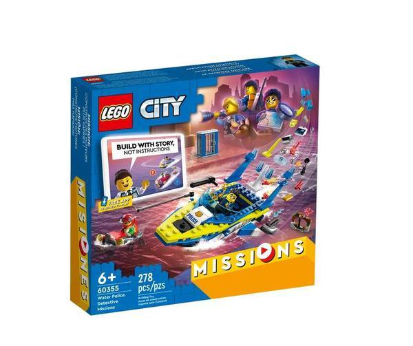 Конструктор LEGO CITY Детективные миссии водной полиции - 60355-L
