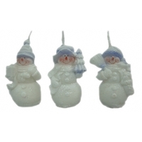 Свеча Snowmen *Снеговичок белый* - Е93244
