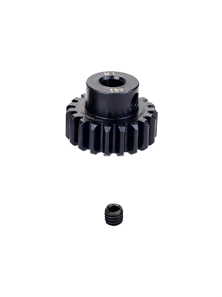 Шестерня стальная Pinion gear 19T M1 для вала 5mm - SWS-M1-5-19T