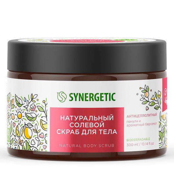 Скраб для тела SYNERGETIC Антицеллюлитный, 300мл - 800002