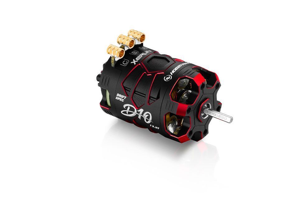 Бесколлекторный сенсорный мотор XeRun D10 Red 10.5T  для дрифтовых моделей - HW-30401135