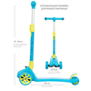 Самокат детский BONDIBON KIDS, складной механизм на руле - BS0029-120PROB.BBKID.BL20
