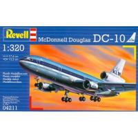 Сборная модель Самолет Revell McDonnell Douglas DC-10, масштаб: 1:320 - 04211R