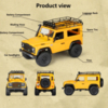 Радиоуправляемая машина MN MODEL джип Land Rover Defender (желтый) RTR 4WD масштаб 1:12 2.4G - MN-98