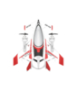 Радиоуправляемый самолет XK Innovation RTF 2.4G - QIDI-570-RED