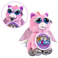 Мягкая игрушка ABtoys Дракон розовый серия *Хищники* 20 см - M2077