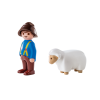 Конструктор Playmobil 1.2.3.: Пастух с овцами - 6974pm