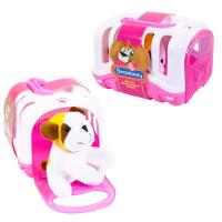 Мягкая игрушка Junfa Toys Питомец домашний с переноской 15 см - BL40042