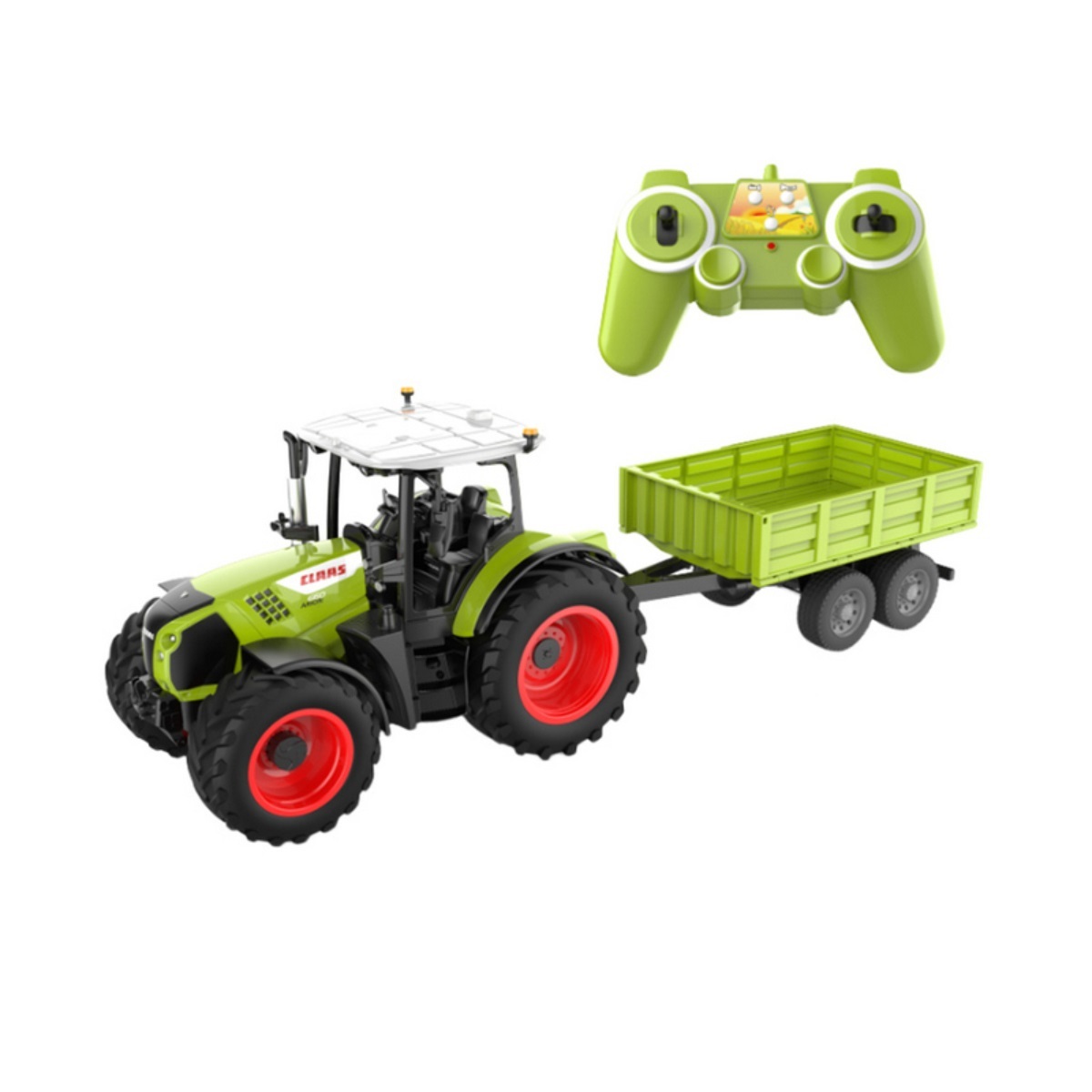 Радиоуправляемый трактор с прицепом Double Eagle CLAAS ARION 660 RTR масштаб 1:16 2.4G - E692-003