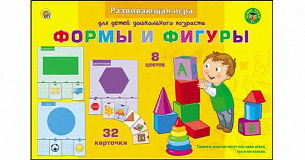 Настольная игра Рыжий кот Первые уроки. Учим фигуры - ПО-0394