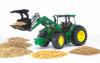 Трактор Bruder John Deere 7930 с погрузчиком и прицепом - 03-055