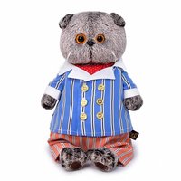 Мягкая игрушка Budi Basa Басик в полосатом костюме 22 см - Ks22-155