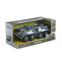 Инерционная машинка *Огневая мощь* - БТР-80 (свет, звук), серый, 1:35 9629С - В72540