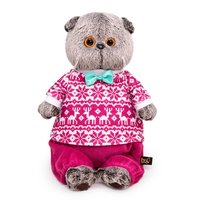Мягкая игрушка Budi Basa Басик в зимней пижаме 22 см - Ks22-220