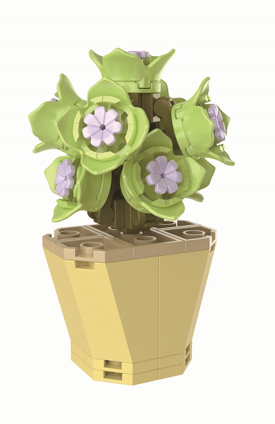 Конструктор цветы в горшочке Собери сам RTOY Plante *Фиалка*, 69 элементов - JK2710-1