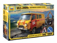 Сборная модель Zvezda УАЗ *3909* Аварийно-газовая служба, масштаб 1:43 - 43003