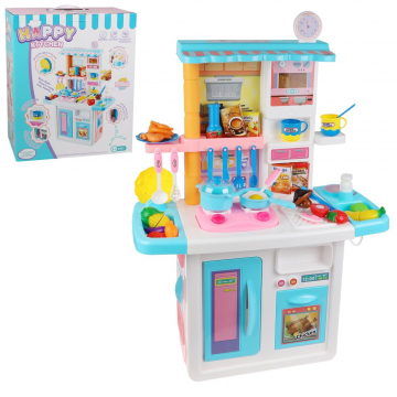 Детская кухня Наша Игрушка, 33 предмета, свет, звук - 688-1