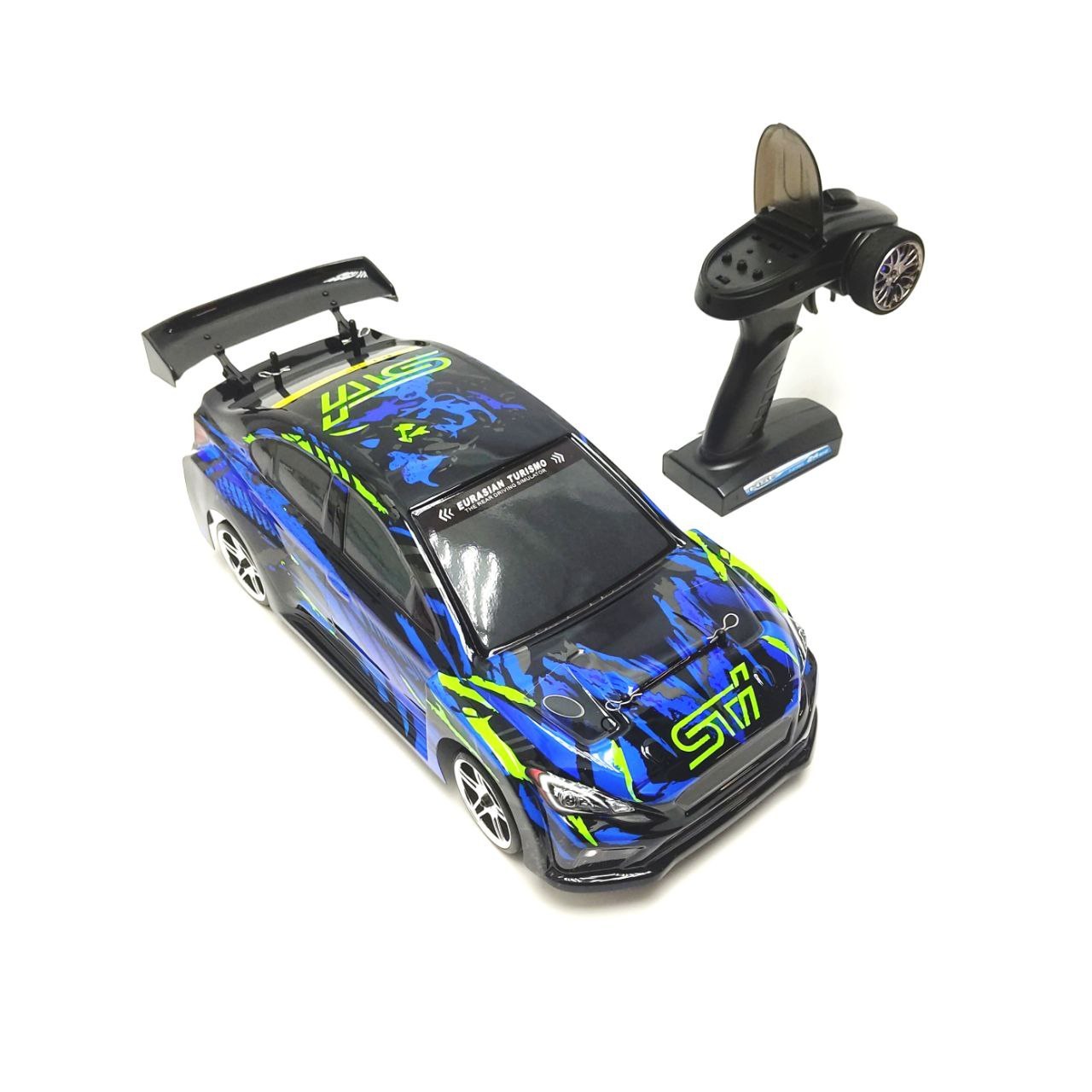 Радиоуправляемый автомобиль для дрифта HSP Flying Fish 1 RTR масштаб 1:10 4WD 2.4G - 94123-STI-03-BL