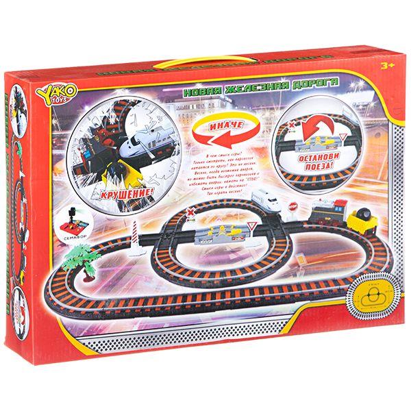 Железная дорога *Останови крушение!* с семафором , BOX 40x28x8 см - M6801L