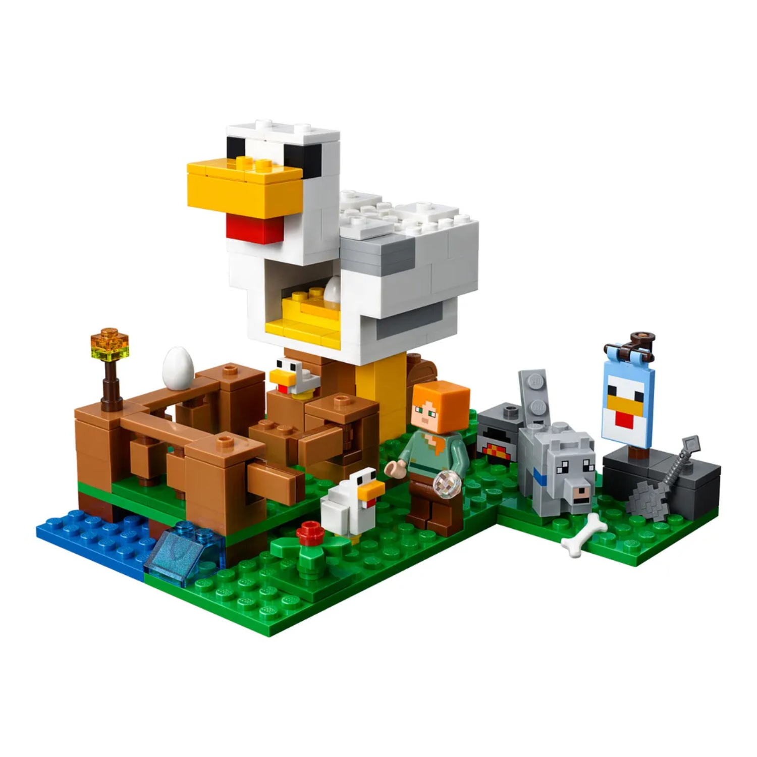 Конструктор Lepin Майнкрафт Курятник, с фигурками, 204 элементов - LE-10809A6