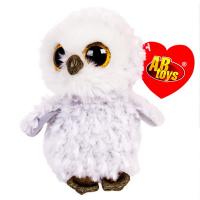Мягкая игрушка ABtoys Совенок серый, 15 см - M0033п