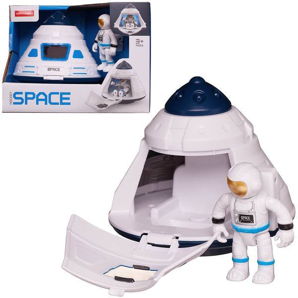 Игровой набор Junfa Капсула посадочная космическая с фигуркой космонавта - WA-27010