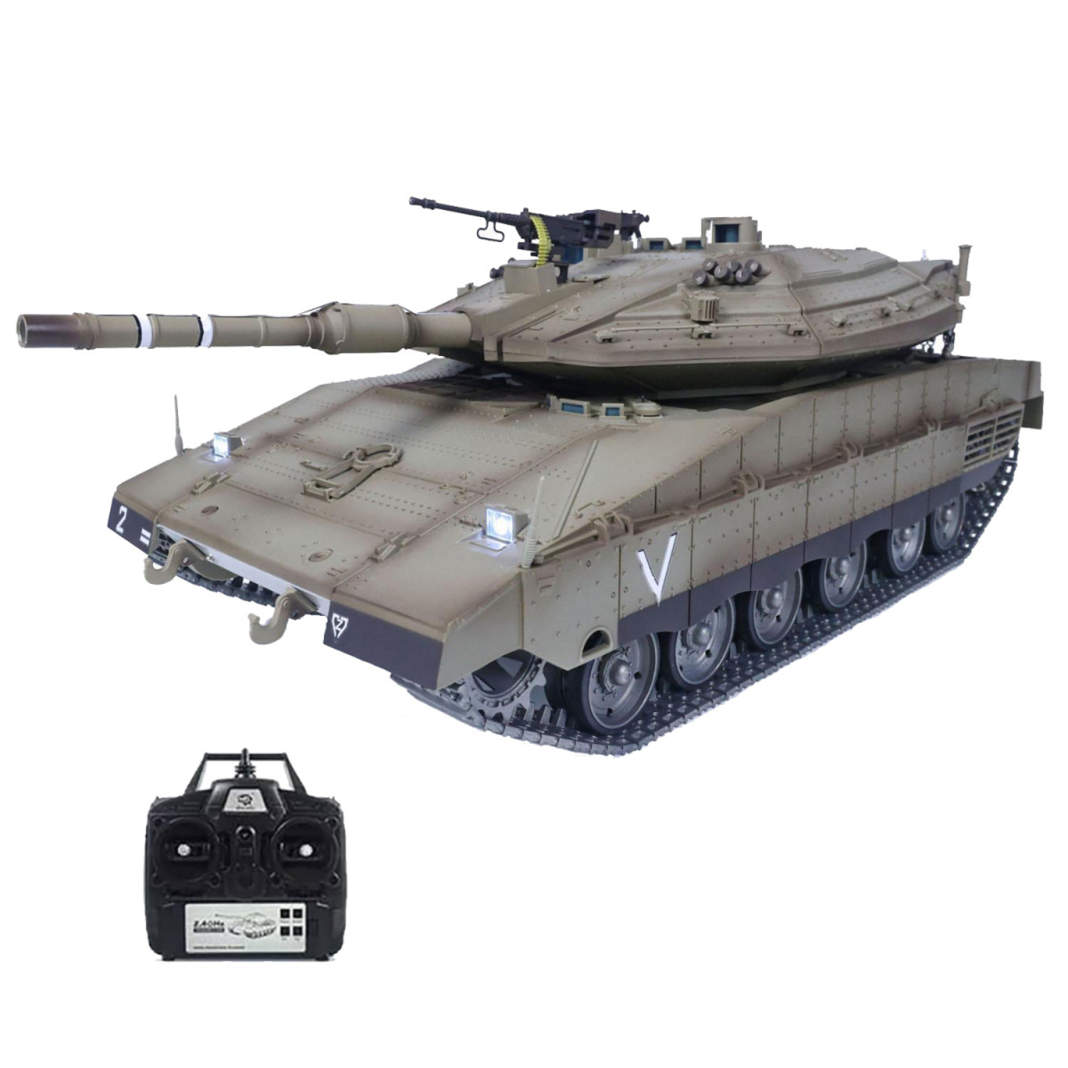 Радиоуправляемый танк Heng Long Merkava MK4 PRO V7.0 RTR масштаб 1:16 2.4G - 3958-1PRO V7.0