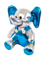 Мягкая игрушка ABtoys Слоник серебристый, 16 см - M2111