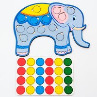 Весёлые кружочки слон Сибирские игрушки - 136101