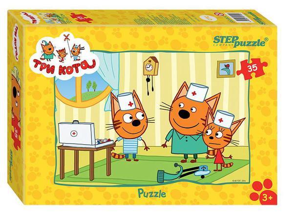 Пазл STEP puzzle Три кота АО СТС 35 элементов - 91150