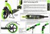 Самокат Y-SCOO RT 230 Slicker Deluxe New Technology с амортизатором green  - 5751