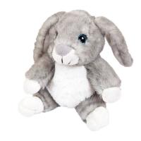 Мягкая игрушка ABtoys Кролик серый, 17 см - M2065