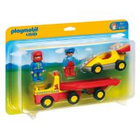 Конструктор Playmobil 1.2.3 Эвакуатор с гоночным автомобилем - 6761pm