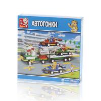 Конструктор SLUBAN *Автогонки: Автовоз*, 428 деталей - JB900106