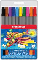 Фломастеры ErichKrause 10 цветов двухсторонние - 33054EK