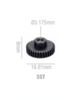 Шестерня стальная Pinion gear 35T 48P для вала 3.17mm - SWS-48P-35T