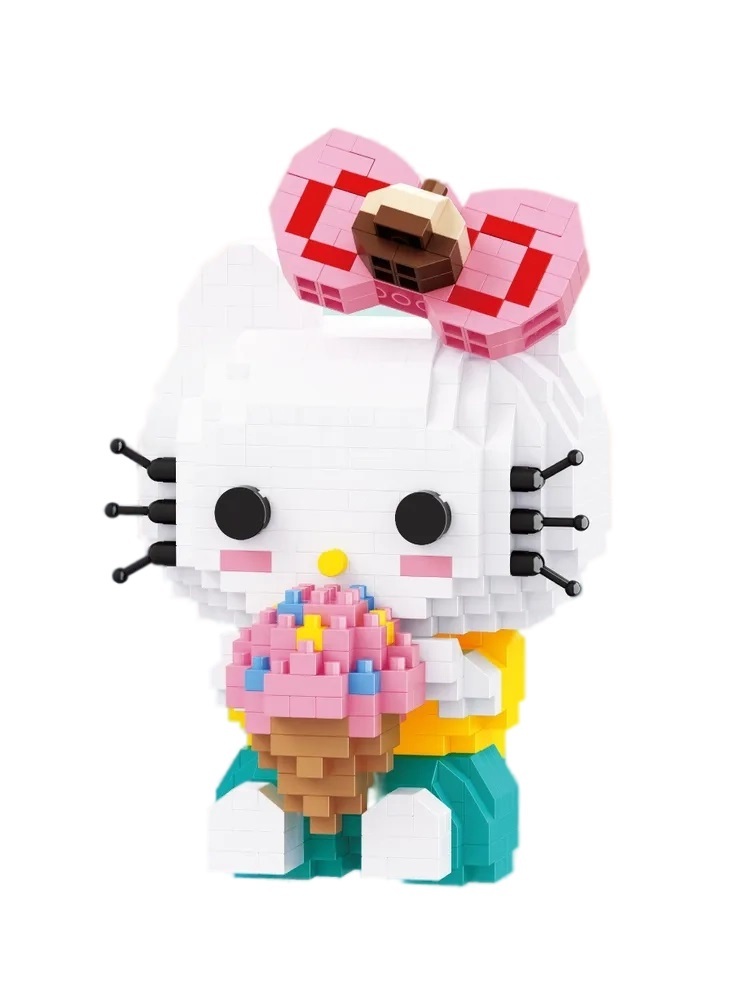 Конструктор Balody LP 3D из миниблоков Kitty Котенок с мороженкой, 724 элементов - BA210572