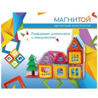 Конструктор магнитный Дом с ёлочкой (42 детали) - LL-1012