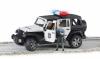 Набор Bruder внедорожник Jeep Wrangler Unlimited Rubicon Полиция с фигуркой - 02-526