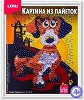 Картина из пайеток LORI Такса Чарли - Ап-012-no