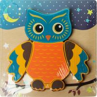 Вкладыши-пазл Kribly Boo *Совушка*, 5 элементов - 67909