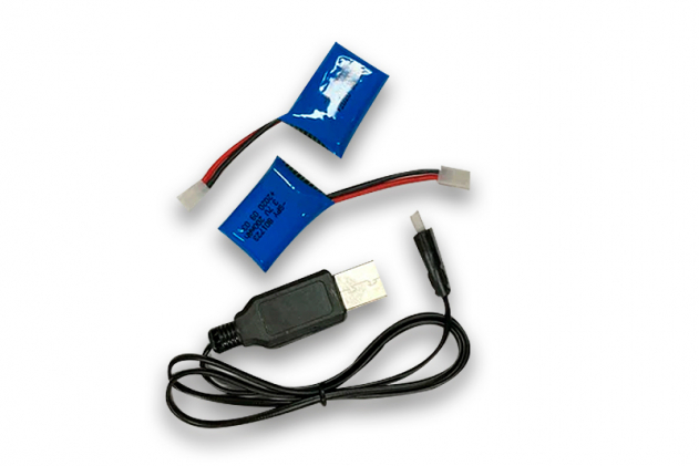 Аккумулятор 2 шт 3,7B 200mAh + USB Charger - KB04